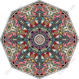Vibrant Octagonal Mandala