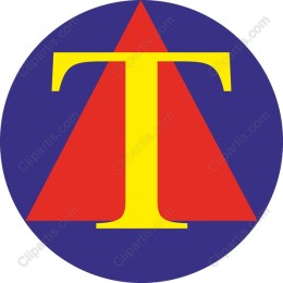 Vibrant Letter T Geometric