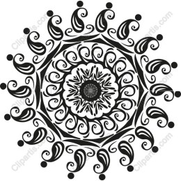 Black and White Mandala