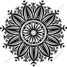 Black and White Mandala