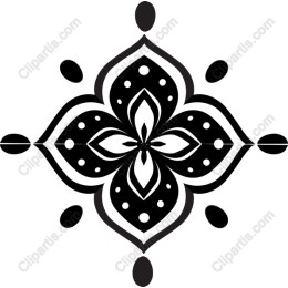 Elegant Black and White Floral