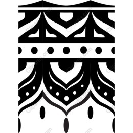 Black and White Tribal Pattern