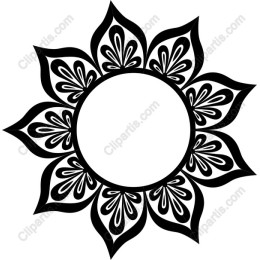 Floral Mandala Frame