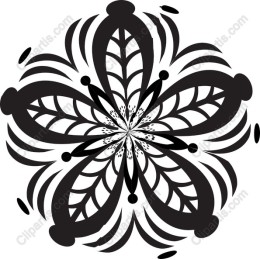 Black and White Floral
