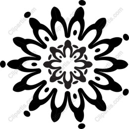Elegant Black and White Mandala