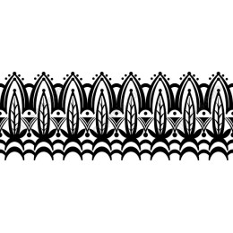 Elegant Black and White Decorative Pattern