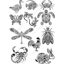 Exquisite Animal Motif Set