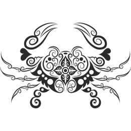 Elegant Black Crab