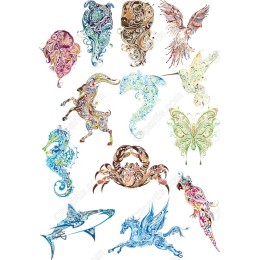 Vibrant Animal Collection - Intricate