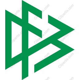 Dynamic Green Geometric Logo