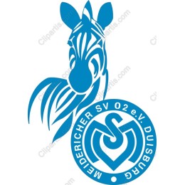 Zebra Emblem for Meidericher SV 02 e.V. Duisburg