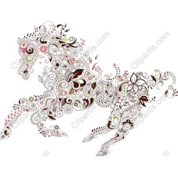 Floral Horse