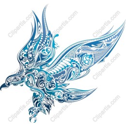 Ornate Blue Bird