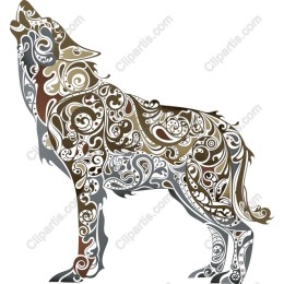 Ornate Howling Wolf