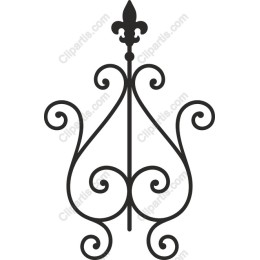 Elegant Wrought Iron Motif
