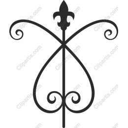 Elegant Fleur-de-Lis Flourish