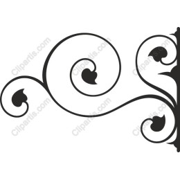Elegant Swirl Leaf