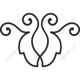 Elegant Flourish Outline