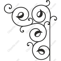 Elegant Swirling Leaf