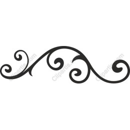 Elegant Swirl Ornament