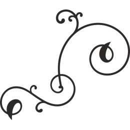 Elegant Swirl and Leaf