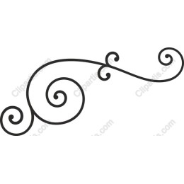 Elegant Swirl Ornament
