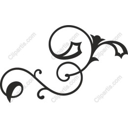 Curvilinear Floral Decoration