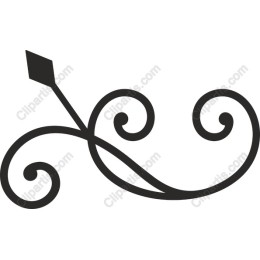 Elegant Scroll with Arrow