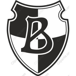 Bold Shield Emblem with Letter B