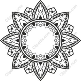 Mandala Floral Frame