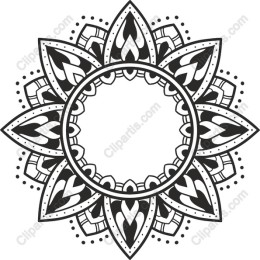 Intricate Black and White Mandala