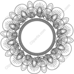 Elegant Decorative Circular Frame