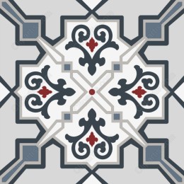 Intricate Floral Tile