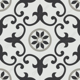 Black and Grey Decorative Pattern