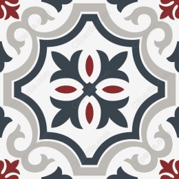 Elegant Floral Tile Pattern