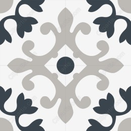 Elegant Floral and Geometric Pattern