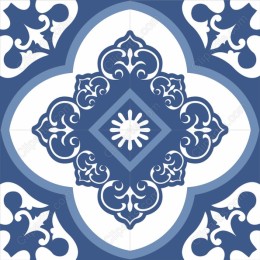 Ornate Blue Tile