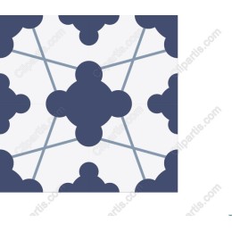 Navy Clouds Pattern