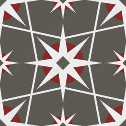 Geometric Star & Circle Pattern