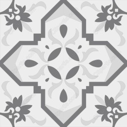 Monochromatic Floral Pattern