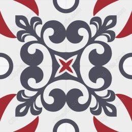 Elegant Floral and Geometric Pattern