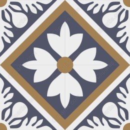 Floral Diamond Mosaic