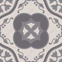 Elegant Gray Floral Pattern