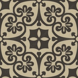 Black and Cream Vintage Pattern