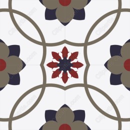 Elegant Floral Pattern in and