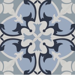 Elegant Blue Floral Pattern