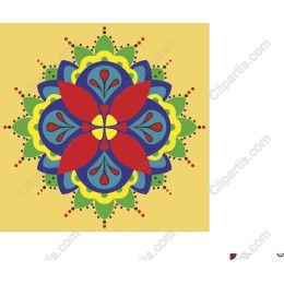 Vibrant Floral Mandala