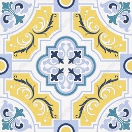 Elegant Floral Tile Pattern