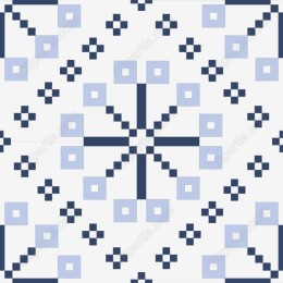 Elegant Geometric Pattern in Blue and Dark Tones
