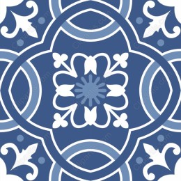 Elegant Blue Floral Pattern